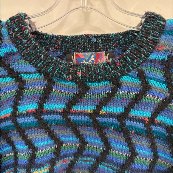 Vintage Lee Andersen Roymar Knit Alpaca Coogi Style Sweater Size Large - Picture 6 of 15